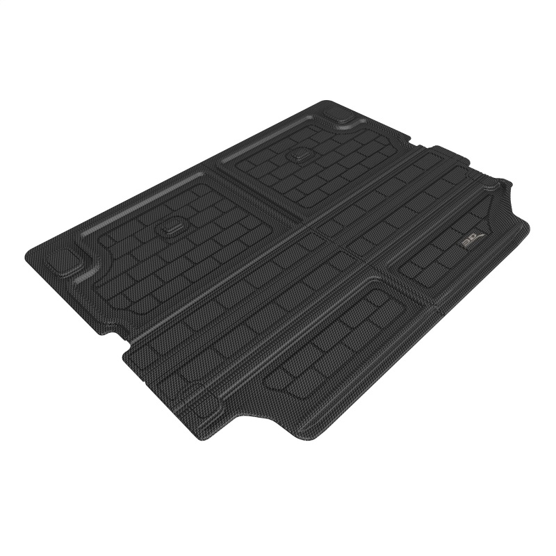 Land Rover Defender Floor Mats - Front + Second Row - 3D MAXpider - KAGU Series - Black - `20-`24 Land Rover Defender Floor Mats - Front + Second Row - 3D MAXpider - KAGU Series - Black - `20-`24